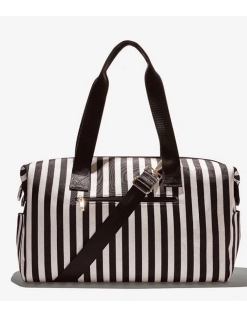 Alice + Olivia By Stacey Bendet  Positano Striped Travel Duffle Weekend Bag NWOT